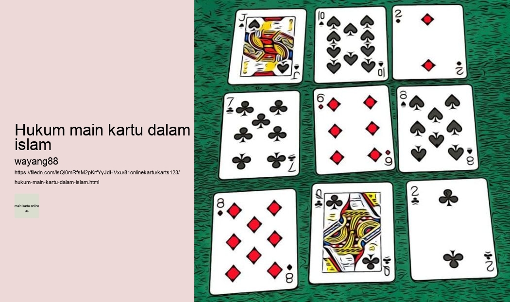 foto lucu main kartu